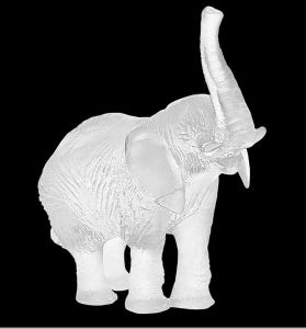 Elphant Daum par J.F Leroy  22,5 cm 