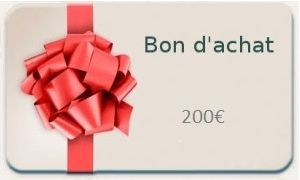 Carte Cadeau d'une valeur de 200€
