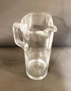 Carafe à eau en cristal uni avec anse 