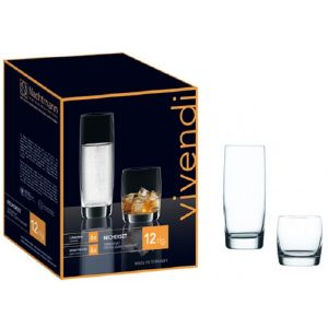 Coffret Cadeau 12 verres en cristallin collection Vivendi , utilis dans la srie LUCIFER