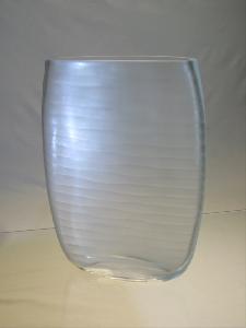 Vase Vagues blanches opaque 