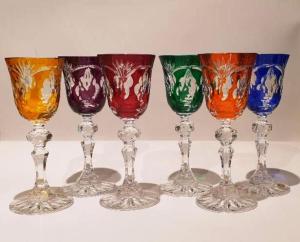 Verres à liquers en Cristal de Bohème