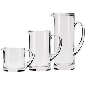 Carafe à eau, Pichet Droit haut en cristal uni avec anse