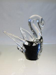 Cygne noir collection Murano 15 cm