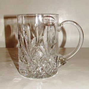 verre à bière en Cristal de Bohème 