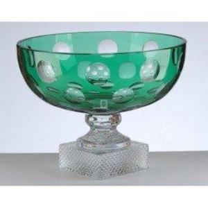 Coupe sur pied Cristal de Paris Taille Pastille Ronde