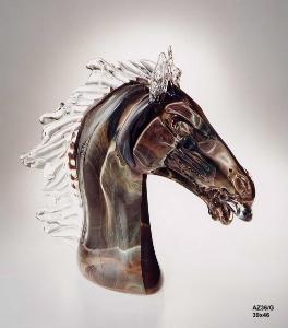 Tete de Cheval Verre multi couleur Murano Zanetti 