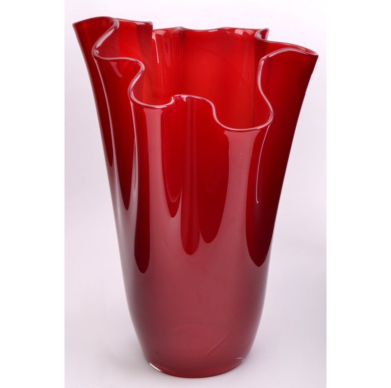 Vase Eventail Rouge Grand modèle