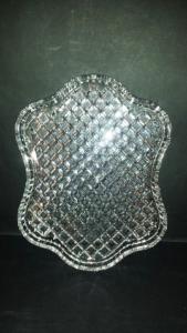 Plateau Hors d' Oeuvre Cristal de Bohème 