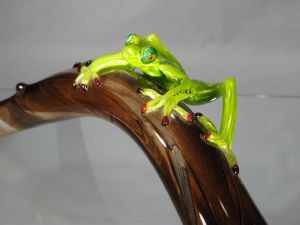 Grenouille sur branche Murano