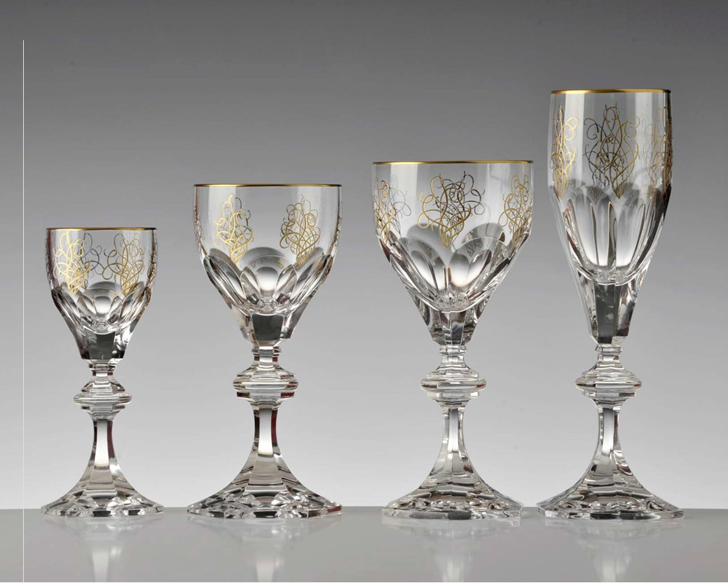 Service de 6 Verres Cristal de Paris modele Empire Majed