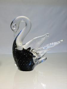 Cygne noir collection Murano 15 cm