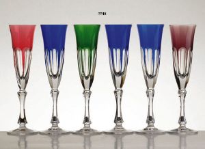 Collection Rome: Verres cristal 6 couleurs