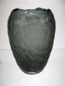 Vase Crocodille Gris Obu