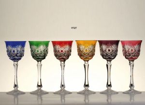 Collection Londres: Verres Roemer à vin du rhin 6 couleurs