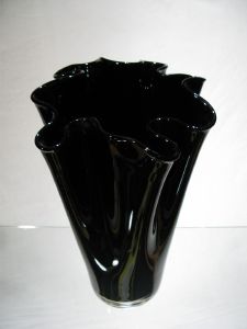 Vase évantail Noir 