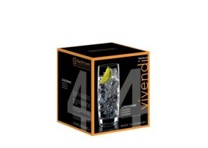 Coffret 4 Verres longdrink en cristallin collection Vivendi  