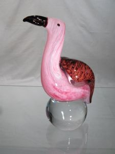 Pélican rose Murano 