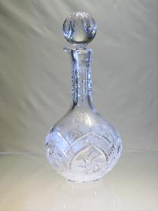 Carafe à Vin ronde avec anse Cristal de Bohème 