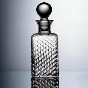 Carafe whisky carrée cannelée