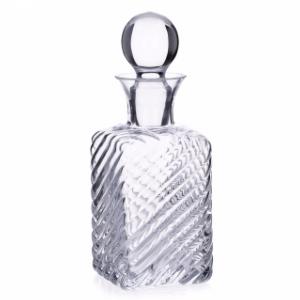 Carafe whisky carrée cannelée