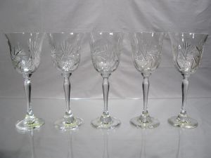 Coffret 4 verres à vin en cristal de Pologne