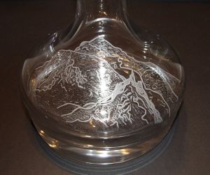 Carafe à décanter le vin en cristal