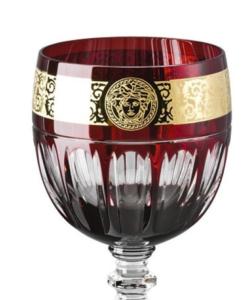 Versace Collection Verres Gala Prestige Médusa rouge 