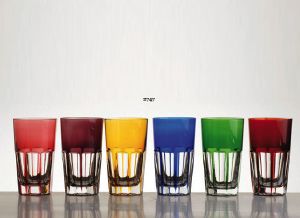 Collection Rome: Verres cristal 6 couleurs