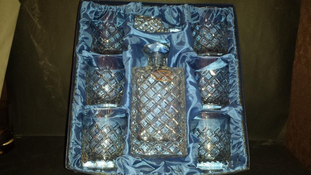 Coffret Whisky 7 pièces Cristal Taille chateau 