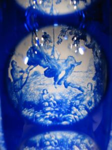 Vase "Femme à la balancoire" en Cristal de Bohème
