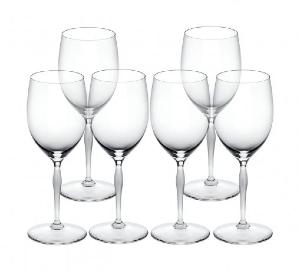 100 points Cristal Lalique Coffret 6 Verres Eau