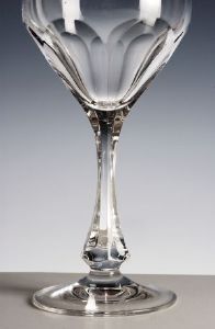 Cristal de Paris : coffret de 6 Verres à vin cristal cotes plates