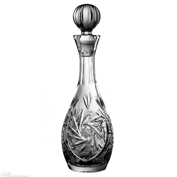 Carafe à Decanter Vin Fine en Cristal de Bohème Taille Diamant 50 cl 