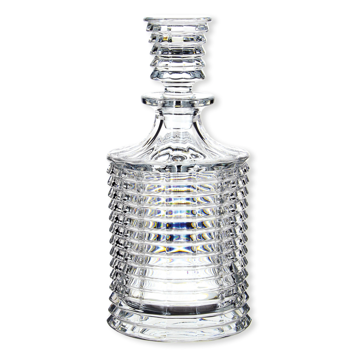 Carafe à Whisky en Cristal de Bohème taille diamant 