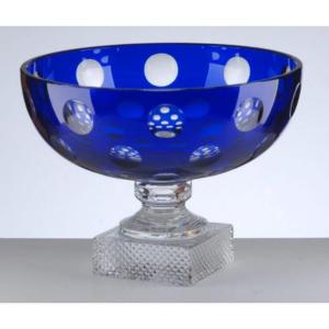 Coupe sur pied Cristal de Paris Taille Pastille Ronde