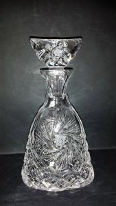 Carafe à Whisky Cognac Cristal de Bohème croissant lune