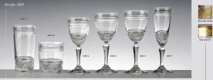 Service de 6 Verres Cristal de Paris modele Séville