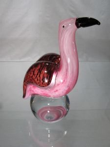 Pélican rose Murano 