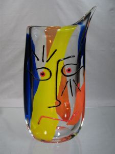 Vase Picasso Murano, pièce artistique