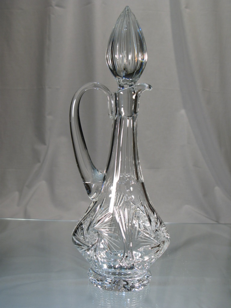 Carafe à Decanter Vin Jarre en Cristal de Bohème Taille Diamant