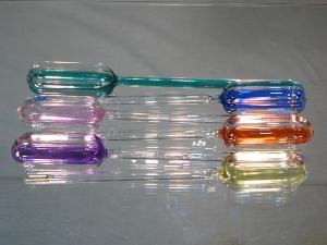 Glaçons en Verre Couleur Tonneau ou Cannelé ( lot de 6 )