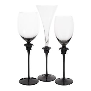 VERSACE Médusa : coffret 2 verres à vin blanc Haze