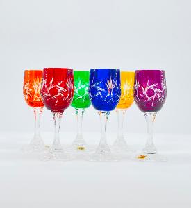 Verres à digestif en Cristal de Bohème