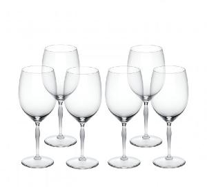 100 points Cristal Lalique Coffret 6 Verres Bordeaux