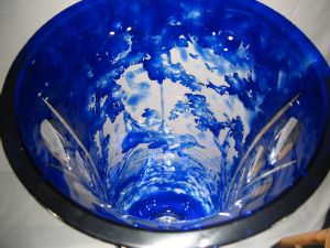 Vase "Femme à la balancoire" en Cristal de Bohème