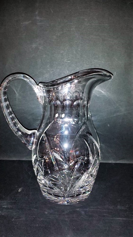 Carafe à Eau petite jarre taille légère en Cristal de Bohème