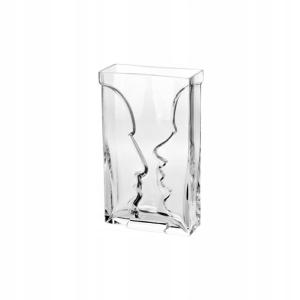 Vase Transparent Rectangulaire Deux Visages 