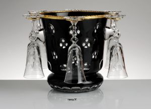 Cristal de Paris : Seau à champagne en couleur 