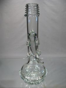 Vase uni  " lézard " Murano